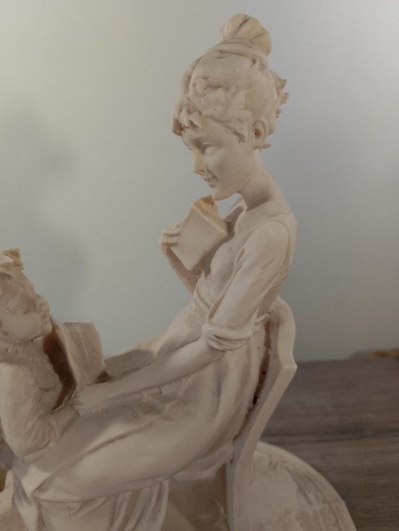 Image 1 of Sculpture italienne Giorgio BENACCHIO triade la leçon 