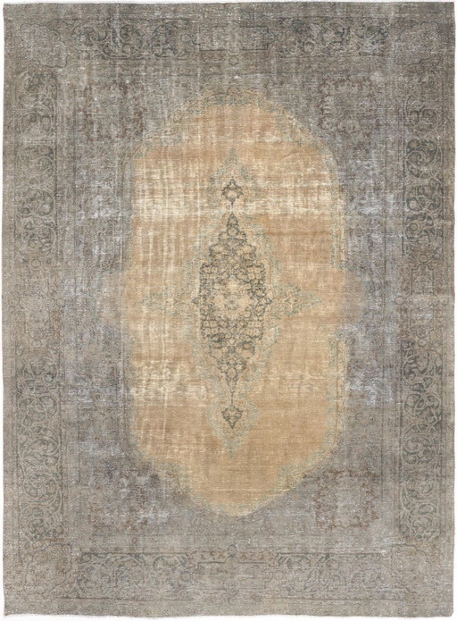 Tappeto orientale originale annodato a mano, vintage Art Modern, 390 x 285 cm, condizioni eccellenti