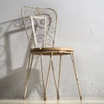 Antique outdoor chairs in white (c.1920). Set of 4 pieces – Garden chairs, Wood, Iron (photo 12 of 40)