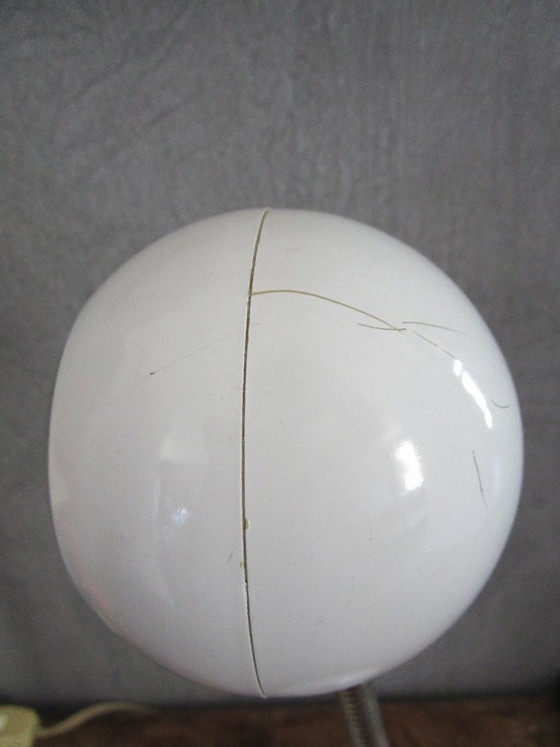 Image 1 of Retro buro klokje met "goose neck",jaren 80.
