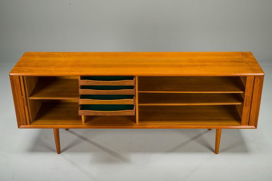 Image 1 of Buffet en teck attribué à Svend Aage Larsen pour Faarup Furniture Factory, Danemark, années 1960