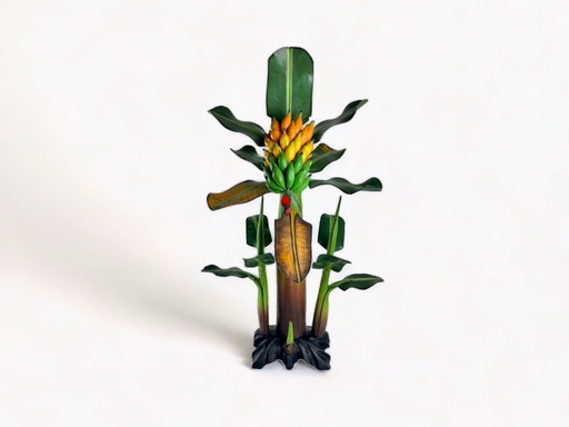 Vintage botanische houten bananenplant