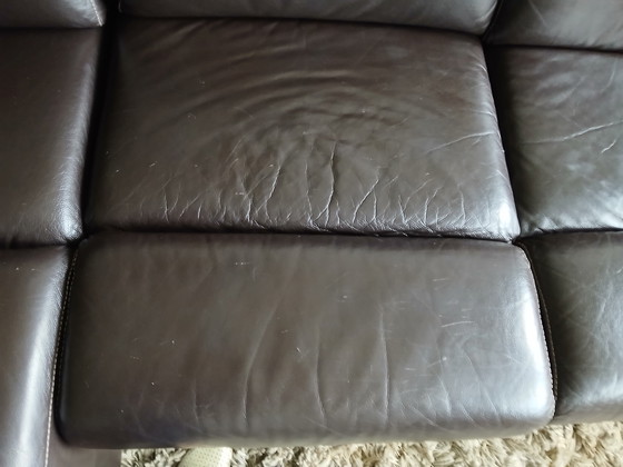 Image 1 of CHATEAUX D'AX Ledersofa mit Liegefunktion, Chaiselongue und elektrisch verstellbarer Liegefunktion