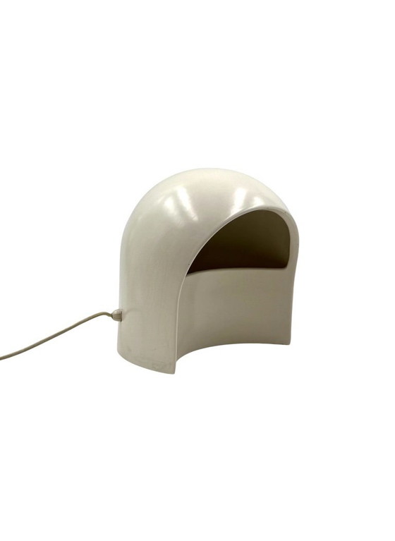 Image 1 of Organic white ceramic table lamp, Italy 1970