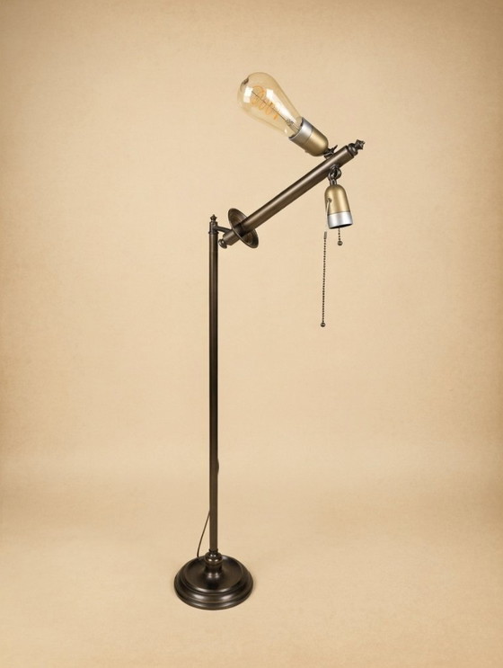 Image 1 of Apothekerslamp Vintage Stijl – Verstelbare Hoogte – Messing/Brons