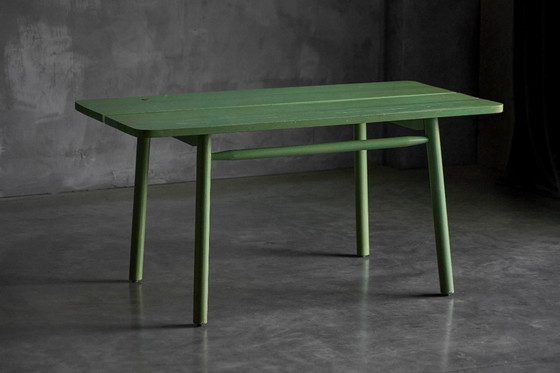 Image 1 of Tables "grain de café" vertes par Pierre Gautier Delaye, France, 1965