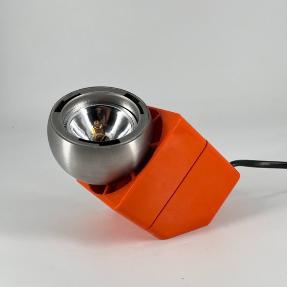 OSRAM Minispot 41601 Space Age Tafellamp in Oranje, Duitsland jaren 70 – Tafellampen, Plastic, Metal (photo 8 of 12)