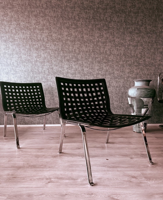 Image 1 of 2 “Net W” Lounge Armchairs by Giancarlo Vegni for Fasem,ca99s