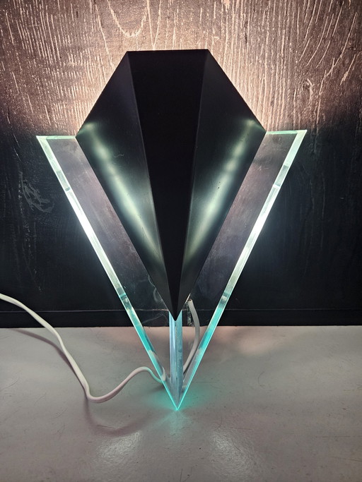 Lampada da parete vintage Honsel in stile Memphis, anni '80