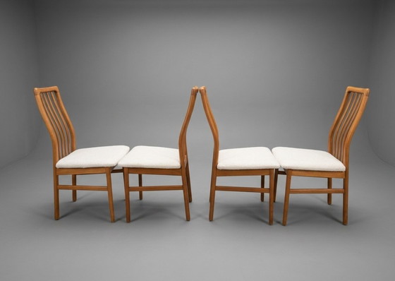 Set di 4 Sedie da pranzo Kai Kristiansen, Model 170, Schou Andersen, anni '60, Legno, Tessile, Marrone (foto 2 di 8)
