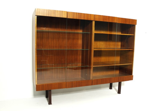 Tschechisches Mahagoni-Bücherregal, 1970er Jahre
