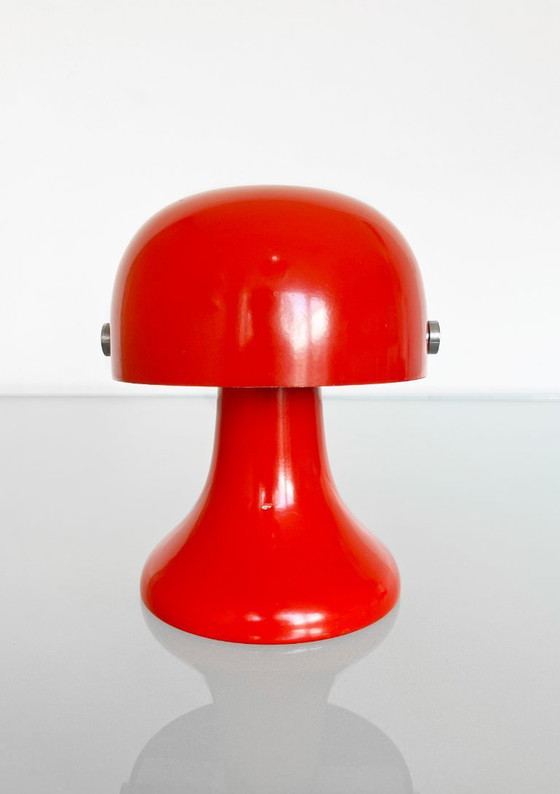 Image 1 of Vintage rood Eclipse tafellampje