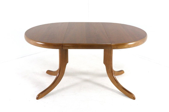 Image 1 of Compact 2x extendable dining table 'Mannheim' vintage