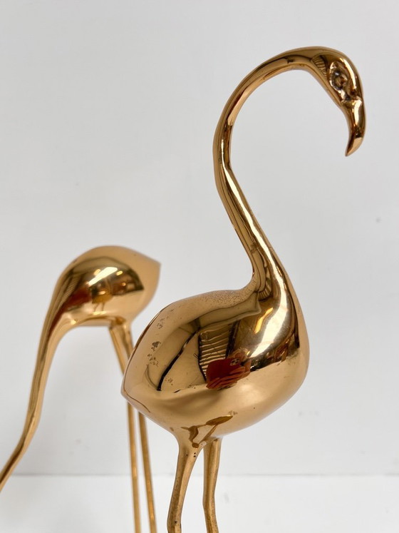 Image 1 of Ensemble de grues en laiton d'Apko, années 1980