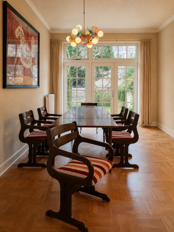 Image 1 of Vintage Deense eethoek van Farstrup – Wengéhout | Uitschuifbare tafel + 6 stoelen | jaren 60