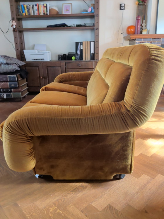 Divano Vintage Giallo Ocra – UP Závody, Divani, Textile, Velvet (photo 3 of 7)