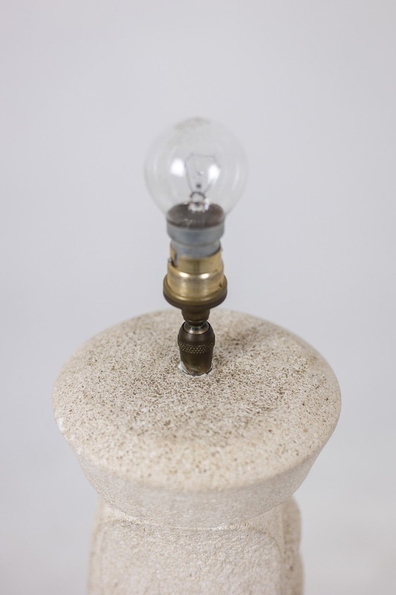 Image 1 of Lampada in pietra intagliata, anni '70