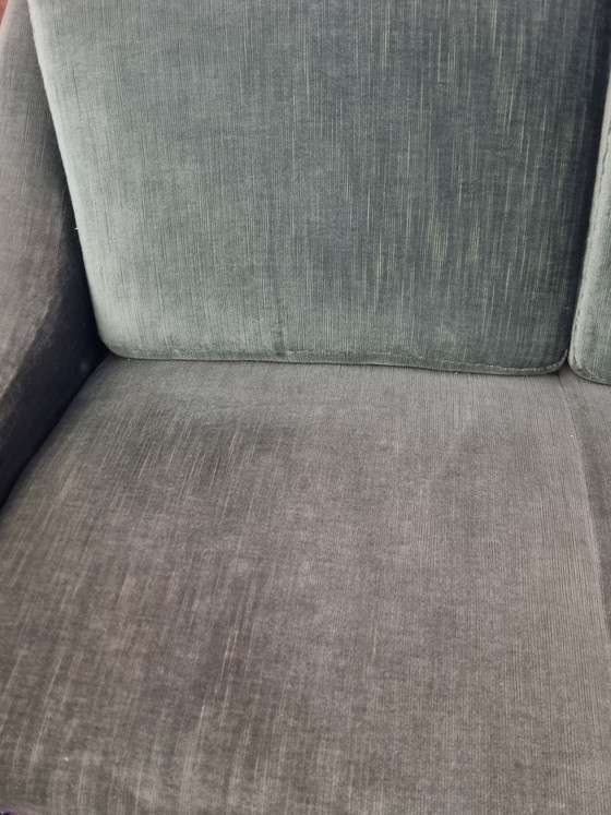 Image 1 of Bankstel in mid-century design uit de jaren 60/70 - Set van 3, groen