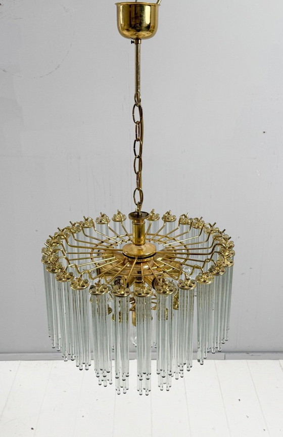 Image 1 of Mid-century chandelier/ceiling lamp by Gaetano Sciolari, Murano, Italy, 1970s.