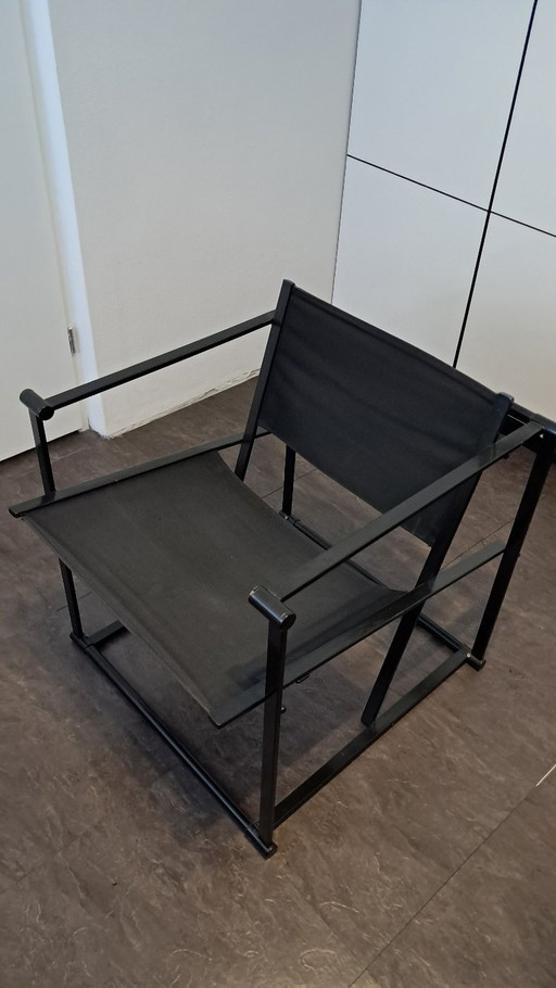 2 chaises Radboud van Beekum FM60 noires, toile.