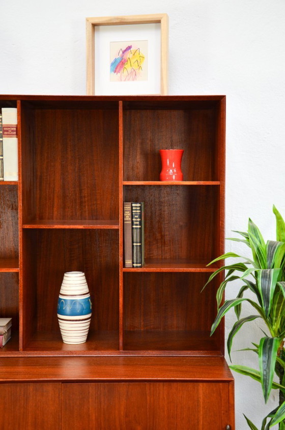 Image 1 of Midcentury Designer Cabinet Hvidt & Mølgaard Highboard Teak Sideboard Vintage 60s