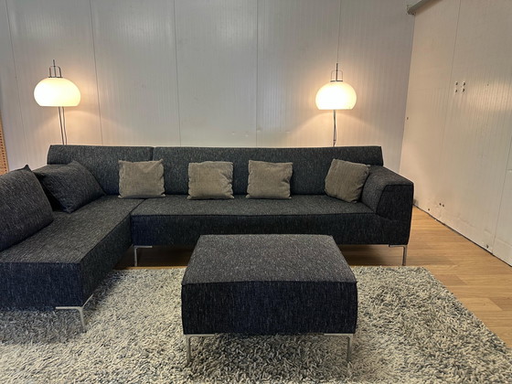 Image 1 of Design on Stock Bloq Canapé d'angle + Hocker Black Melange