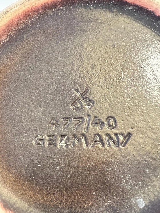 Image 1 of Rarität! Große Fat Lava Vase von Dümmer und Breiden 477/40 1960er Jahre, Westdeutsche Kunstkeramik