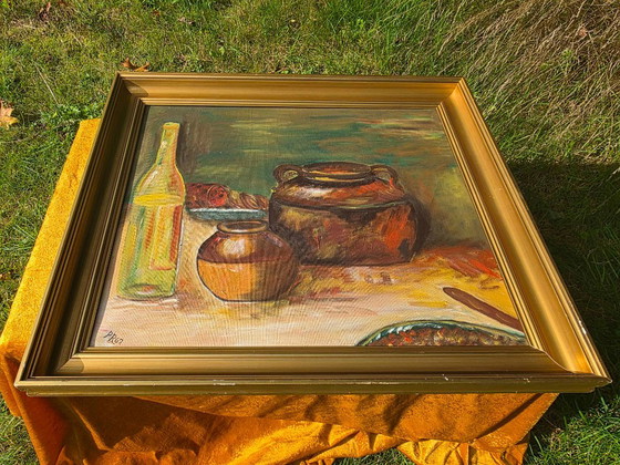 Dipinto a Olio Rame Pentola Cucina Rustica - 1962 – Dipinti e disegni, Tela (photo 6 of 13)