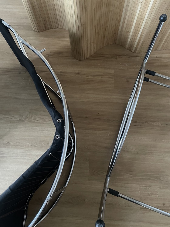 Image 1 of Unique Vintage Rocking Chair With Adjustable Base - Multifunctional Design From The 1970s
