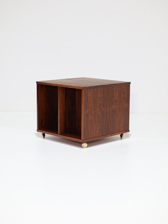 Vitré Cube Cabinet LPs Bücher Palisander Dänisch 1960er Jahre – Bücherregale, Wood (photo 7 of 12)