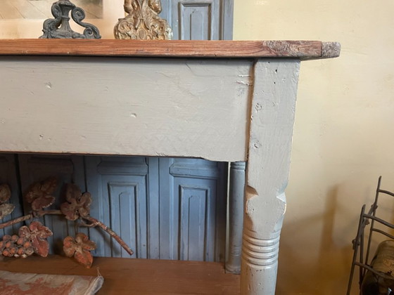 Image 1 of Beistelltisch Wandtisch doppelt Plateau Französisch