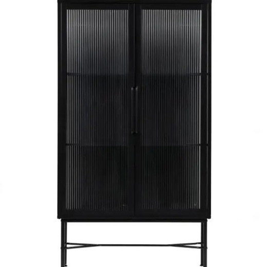 WOOOD display cabinet black