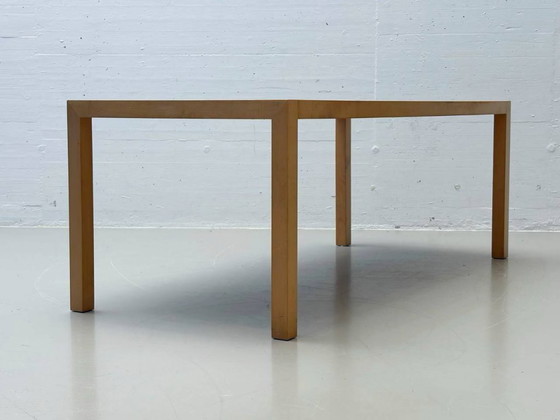 Image 1 of Dining table with linoleum surface and light solid wood frame, 1970s