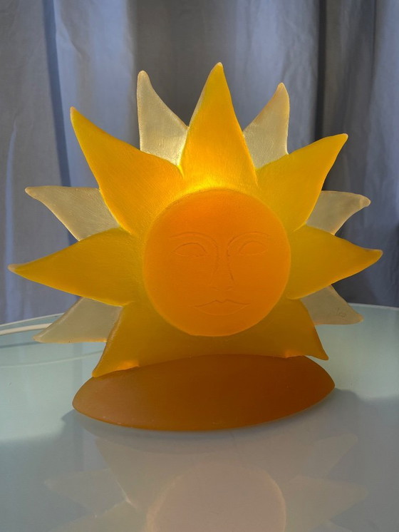 Image 1 of Lampada vintage a forma di sole degli anni '80