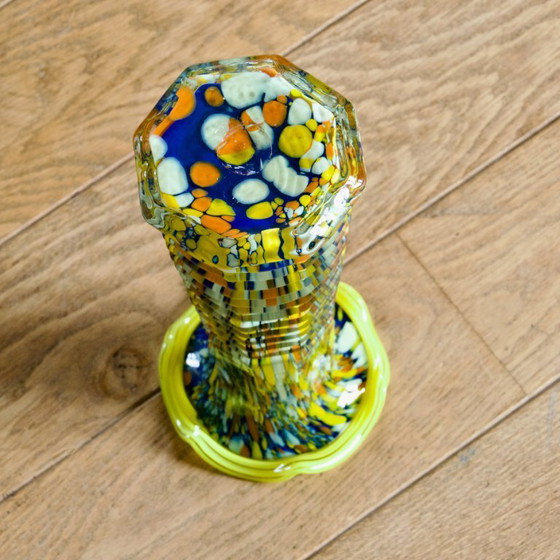 Image 1 of Murano vaas in mondgeblazen glas, uniek stuk