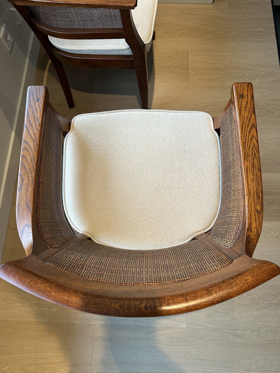 Image 1 of Set of 2 Vintage Bannink Art Nouveau armchairs – reupholstered - 70's/80's