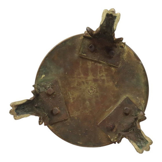 Unieke Obus Paraplubak XL Trench Art 1915 WO1 Leeuwenkoppen – Brass, Vintage (photo 21 of 25)