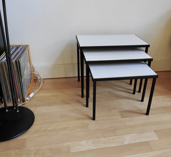 Image 1 of Set Side Tables 1960s Design - Double Sided Leaf