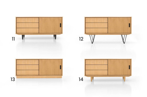Buffet D-S11 portes coulissantes et tiroirs