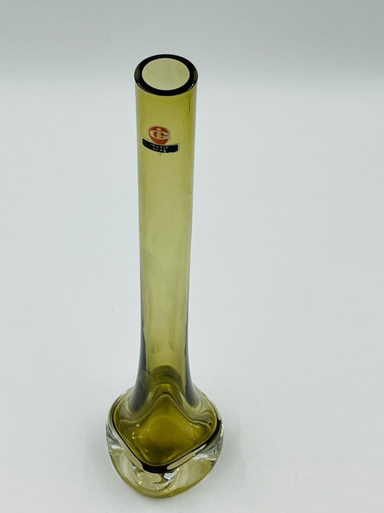 Image 1 of Soliflore Ingrid Glas design Kurt Wokan olive green