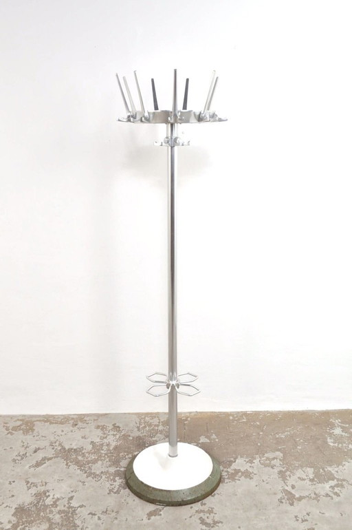 Garderobenständer mit Schirmständer im Mid-Century-Design, 1950er Jahre