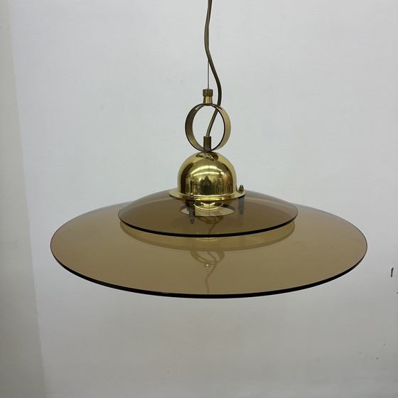 Image 1 of Sölken Leuchten Glass Hanging Lamp, 1970s