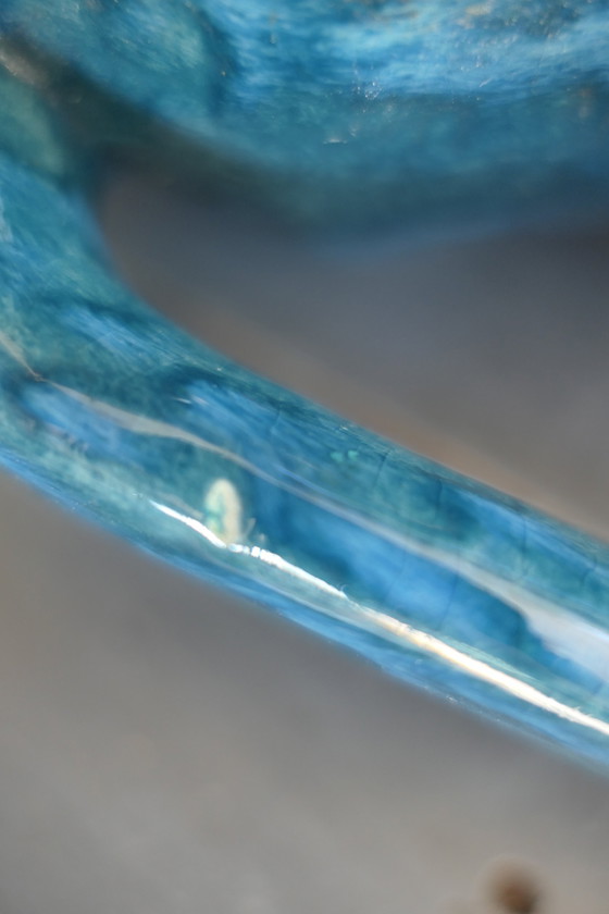 Image 1 of Vintage Scheurich 408 40 Vase W. Germany Turquoise
