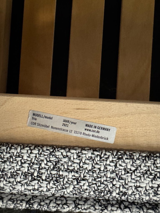 Image 1 of Divano di design COR Trio in tessuto grigio set modulare