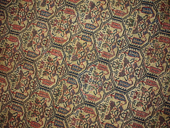 Image 1 of Alfombra persa Farahan antigua hecha a mano, 131 cm x 195 cm (4,3' x 6,4'), década de 1860, 1B106