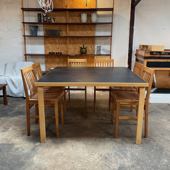 Image 1 of Satz von 6 Stühlen Modell "Milano" von Aldo Rossi, Molteni Edition, 1980s