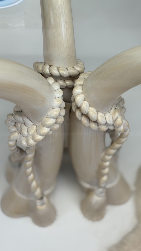 Image 1 of Italian Design Sergio Longoni Vintage Dining Table Glass Top