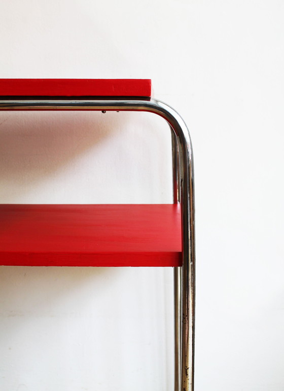 Image 1 of 1930's Modernist Tubular Side Table Model R7 by Slezak