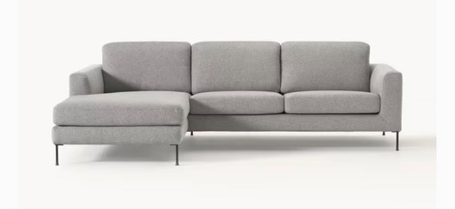 Divano grigio chiaro 'Cucita' 3 posti (Westwing)