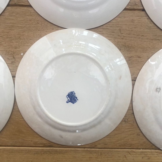 Image 1 of 6 dessert plates Petrus Regout Maastricht